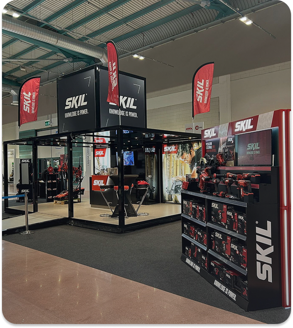 Indoor exhibition stand